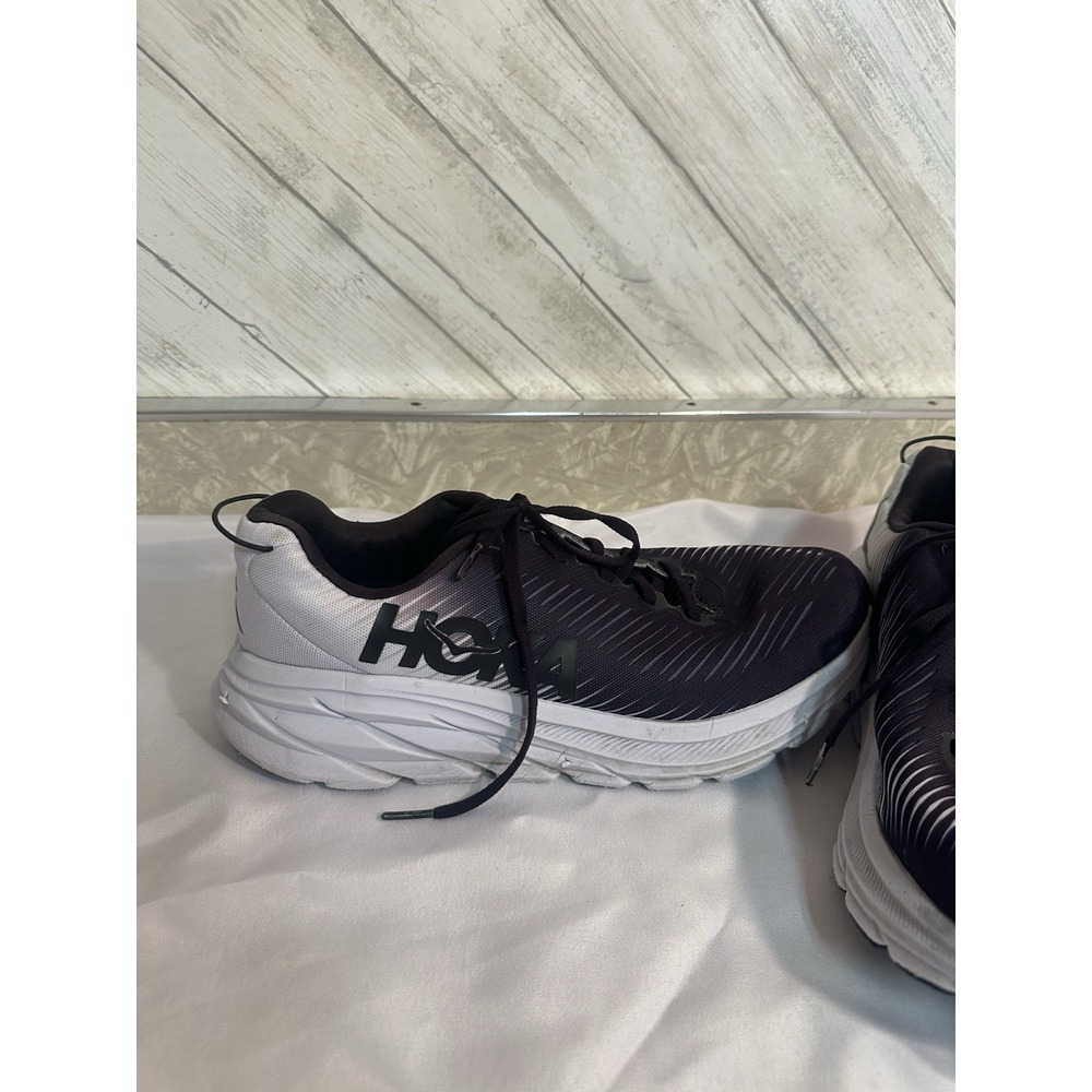 Hoka One HOKA Rincon 3 Wide Size 8.5 M 2E Black White Womens Running - Picture 7 of 13